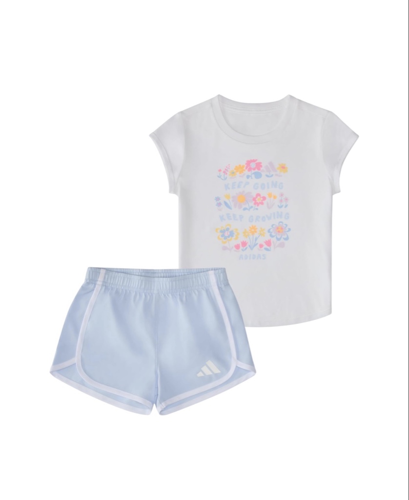 Adidas Conjunto de camiseta y pantalón corto tejido