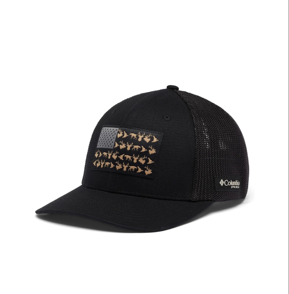Columbia Gorra Malla con Bandera de Juego PHG Corona baja Negro