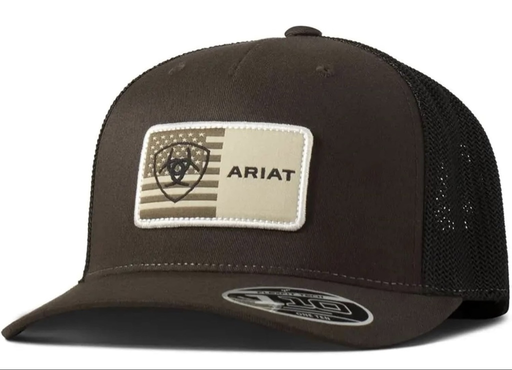 ARIAT Gorra de camionero Flexfit 110 marrón