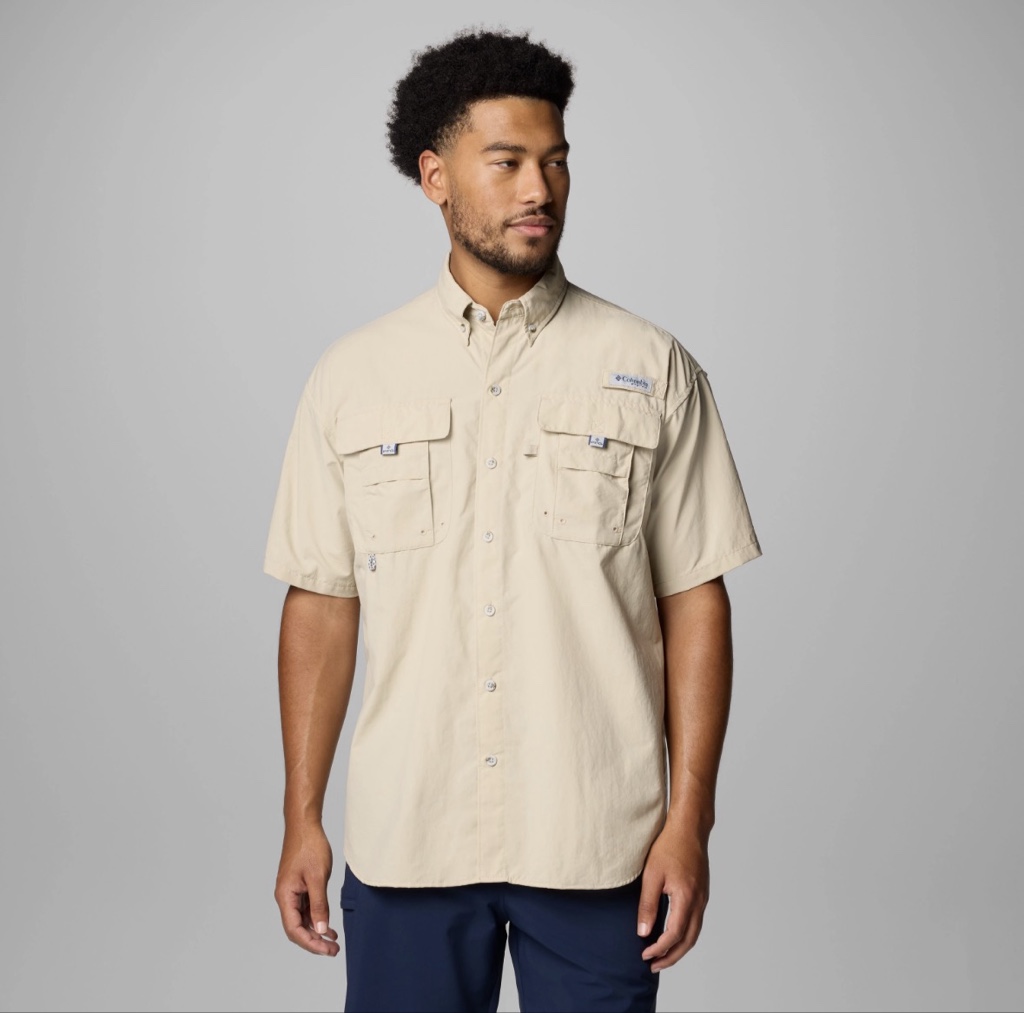 Columbia Camisa de manga corta PFG Bahama II para hombre