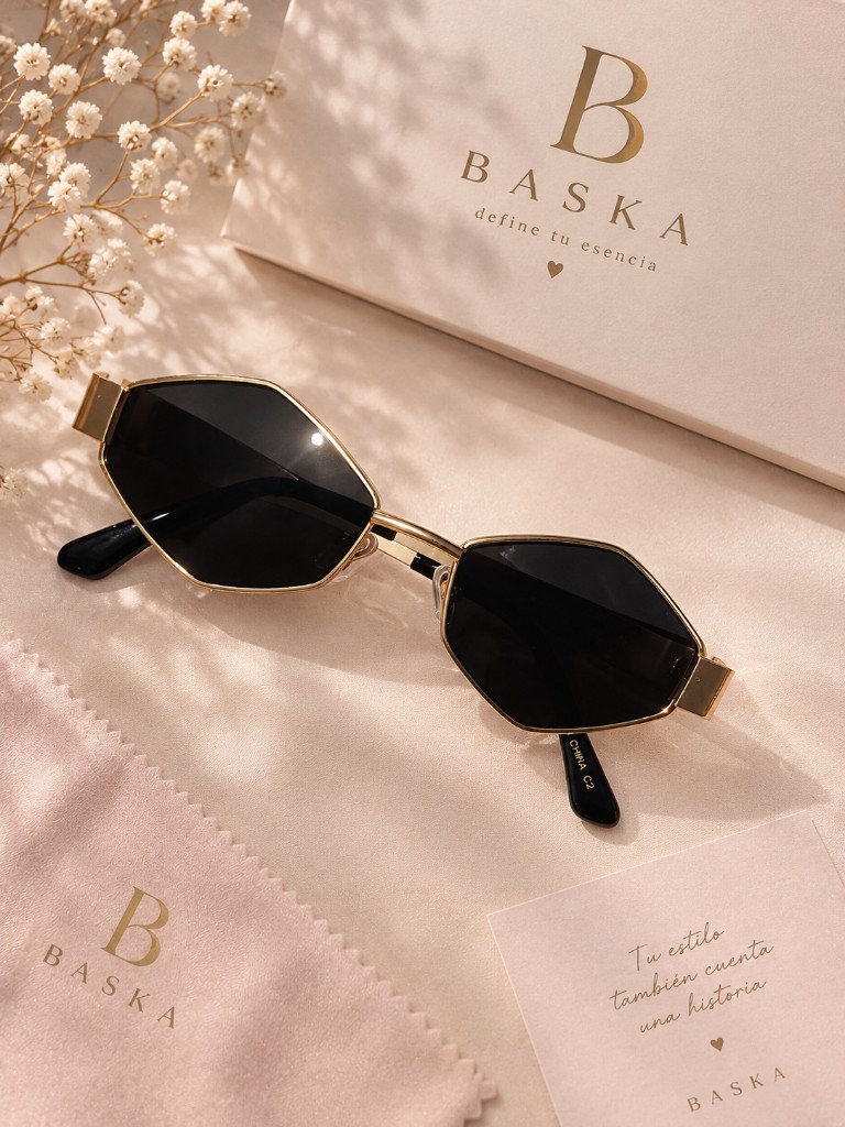 Gafas de sol Baska montura dorada