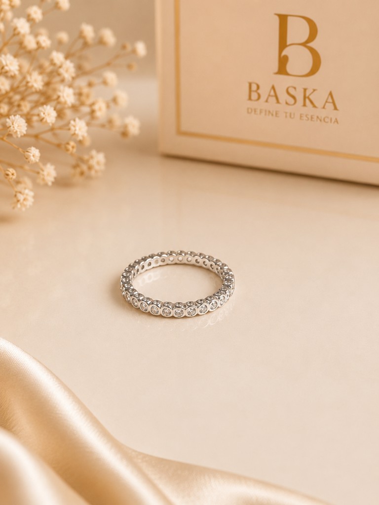 Baska anillo plateado