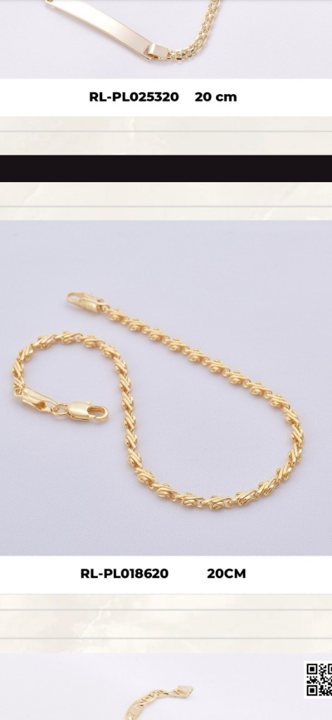 Manilla Hombre oro laminado 20cm