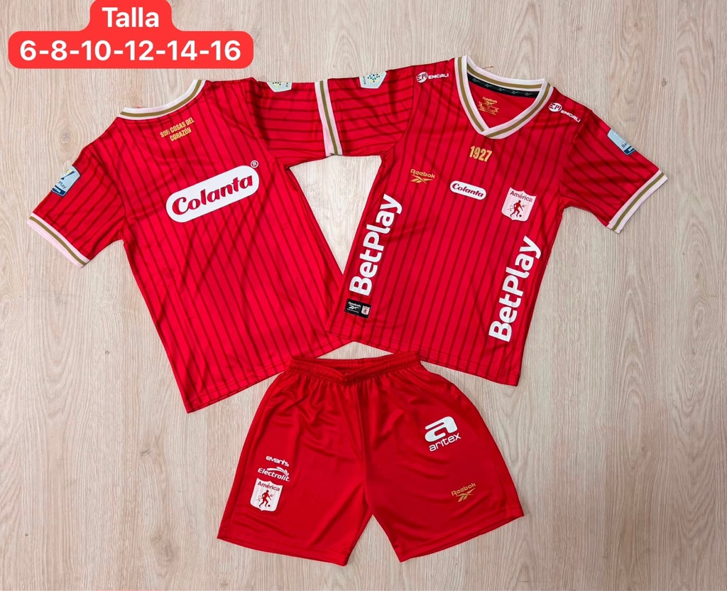 Uniforme America de Cali niño 2026