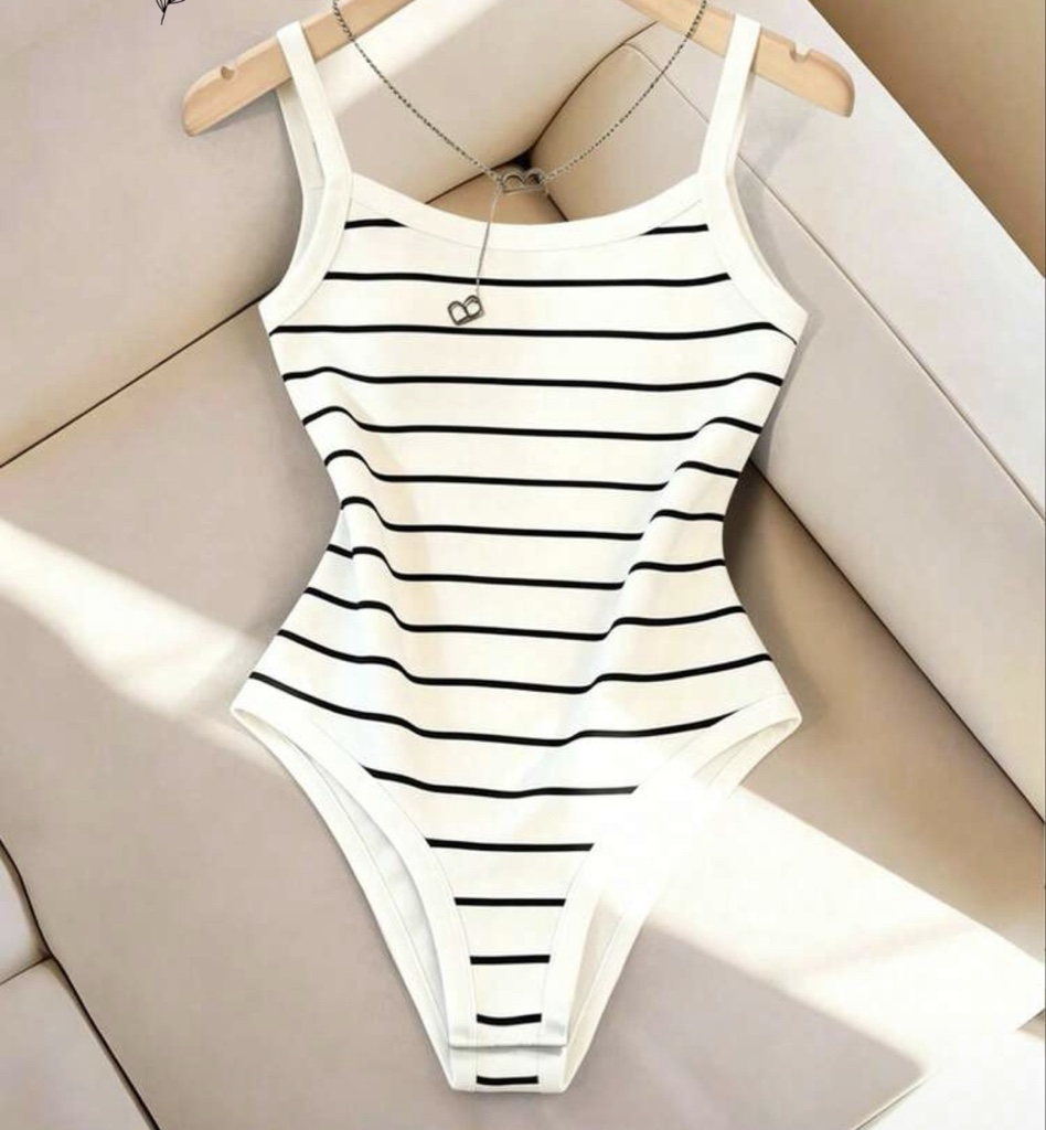 Body blanco rayas