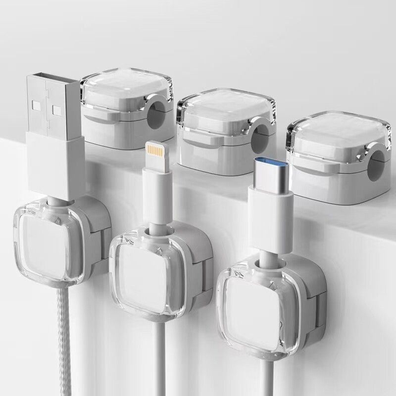 Organizadores de cables con imanes x 6 unidades