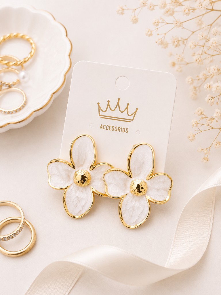 Aretes flor tp049
