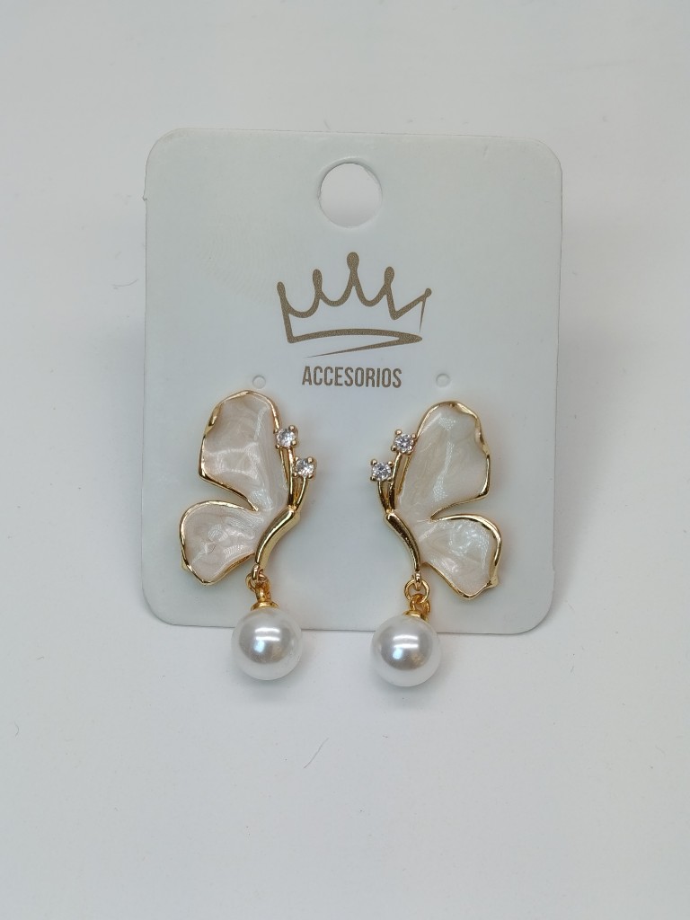 Aretes mariposa dorado, platiado🦋