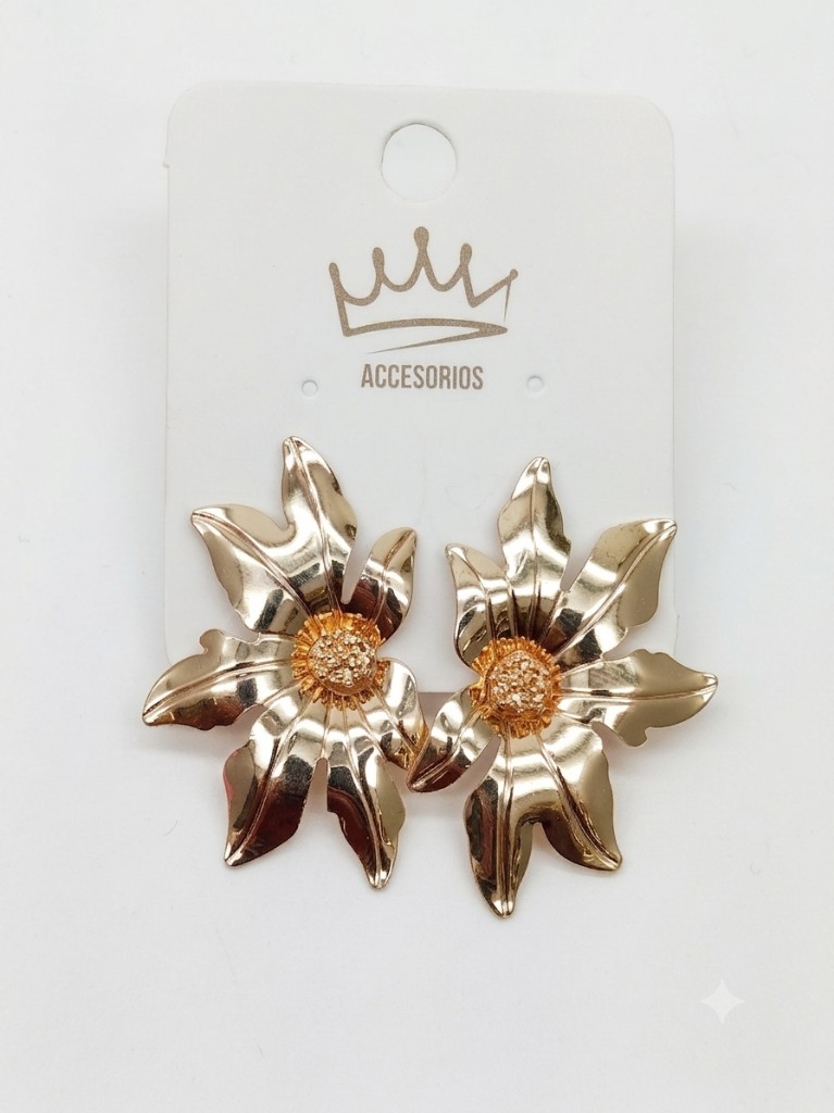 Aretes mitad flor
