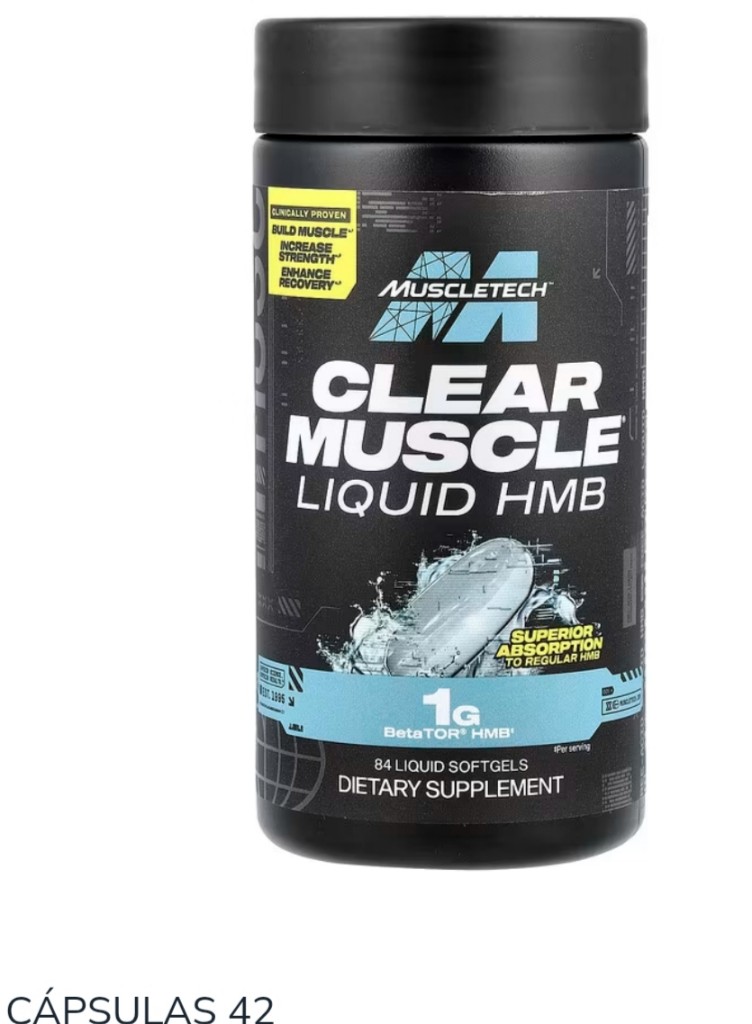 Muscletech Clear Muscle HMB negro