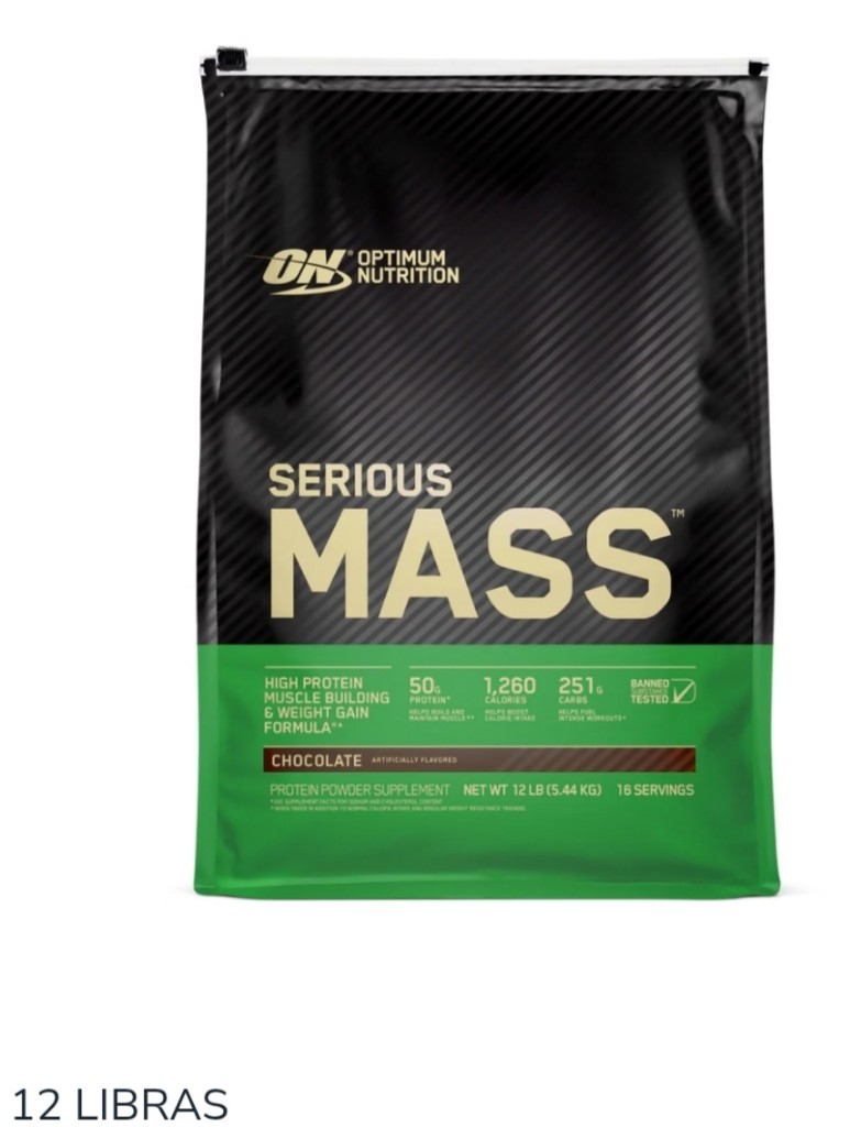 Optimum Nutrition Serious Mass chocolate 12 lb