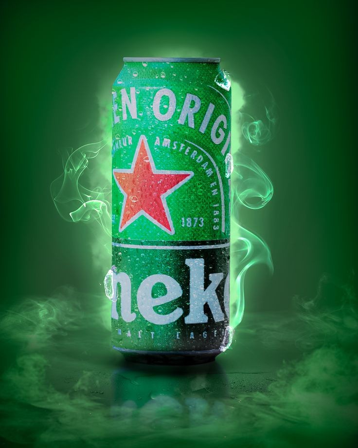 Heineken lata verde