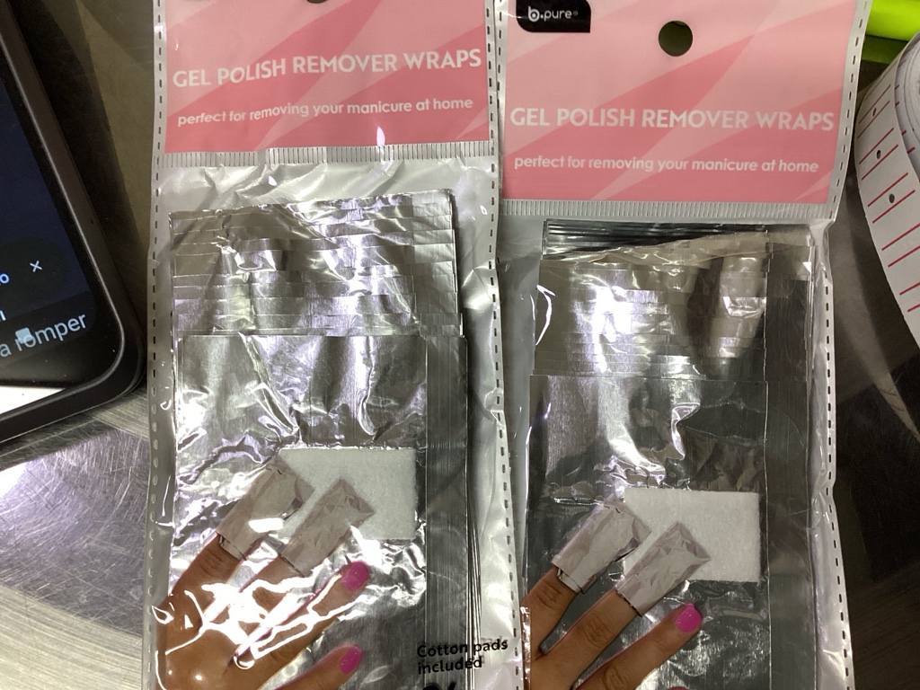 Envoltura de aluminio para dedos