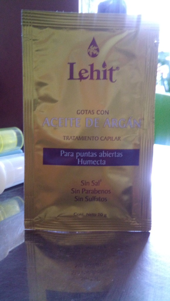 Aceite de argán sobre