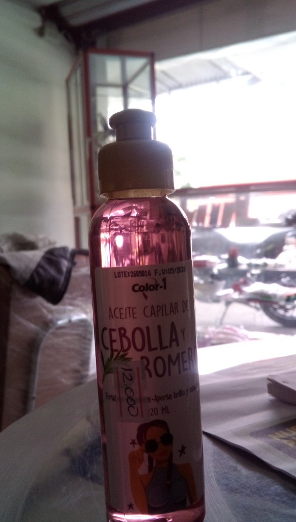 Aceites capilar cebolla y romero