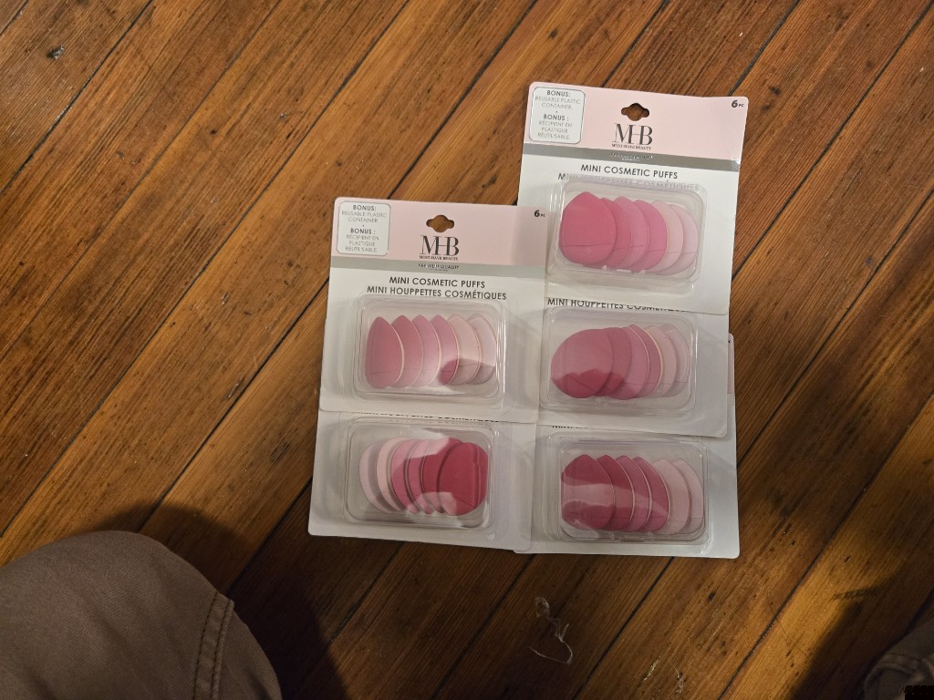 mini espumas de cosméticos
