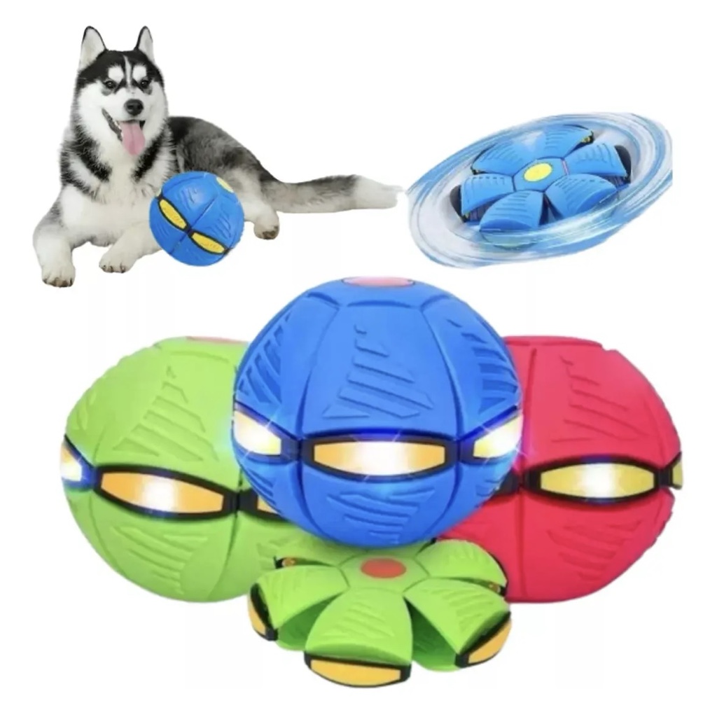 Pelota Mágica Boomerang Disco Volador Ovni Con Luz Juguete