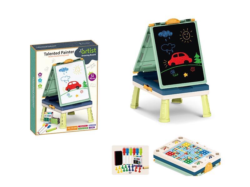 Pizarra pizarrón con juegos de mesa