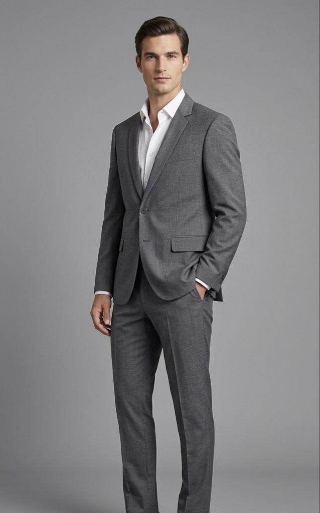 Traje gris formal