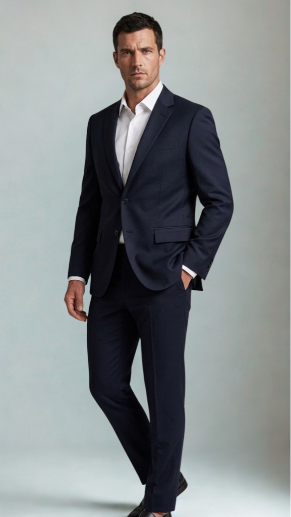 Traje azul noche