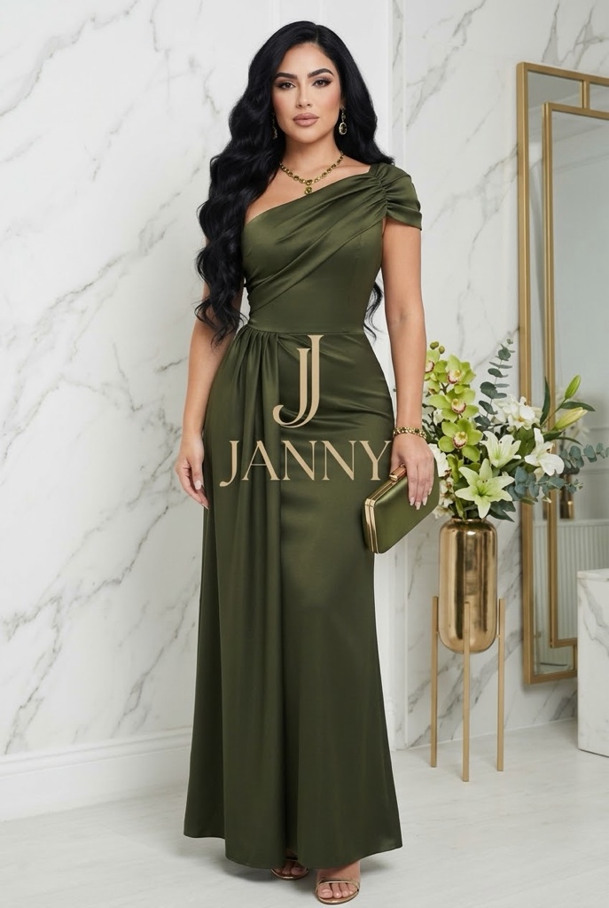 JANNY vestido verde oliva