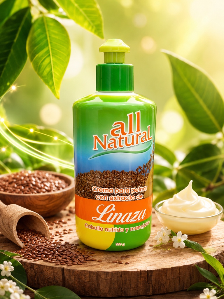 Crema para peinar linaza