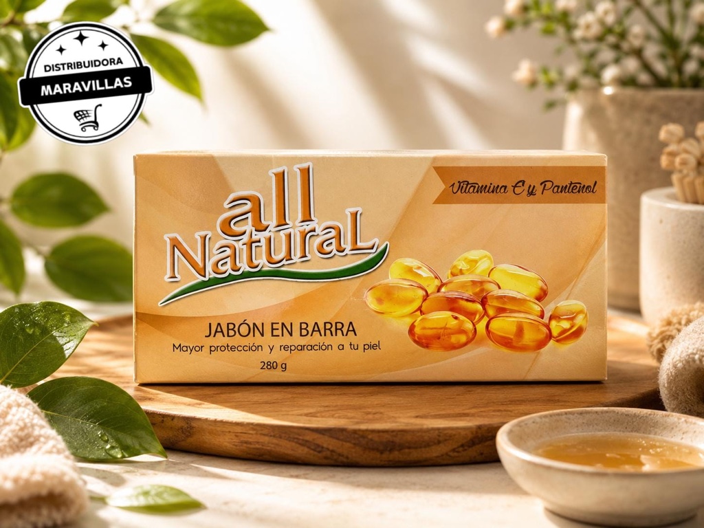 Jabón en barra Vitamina E y Pantenol