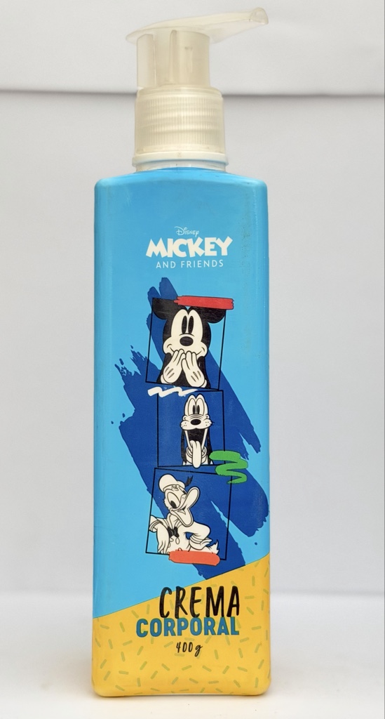 Disney Mickey crema corporal azul