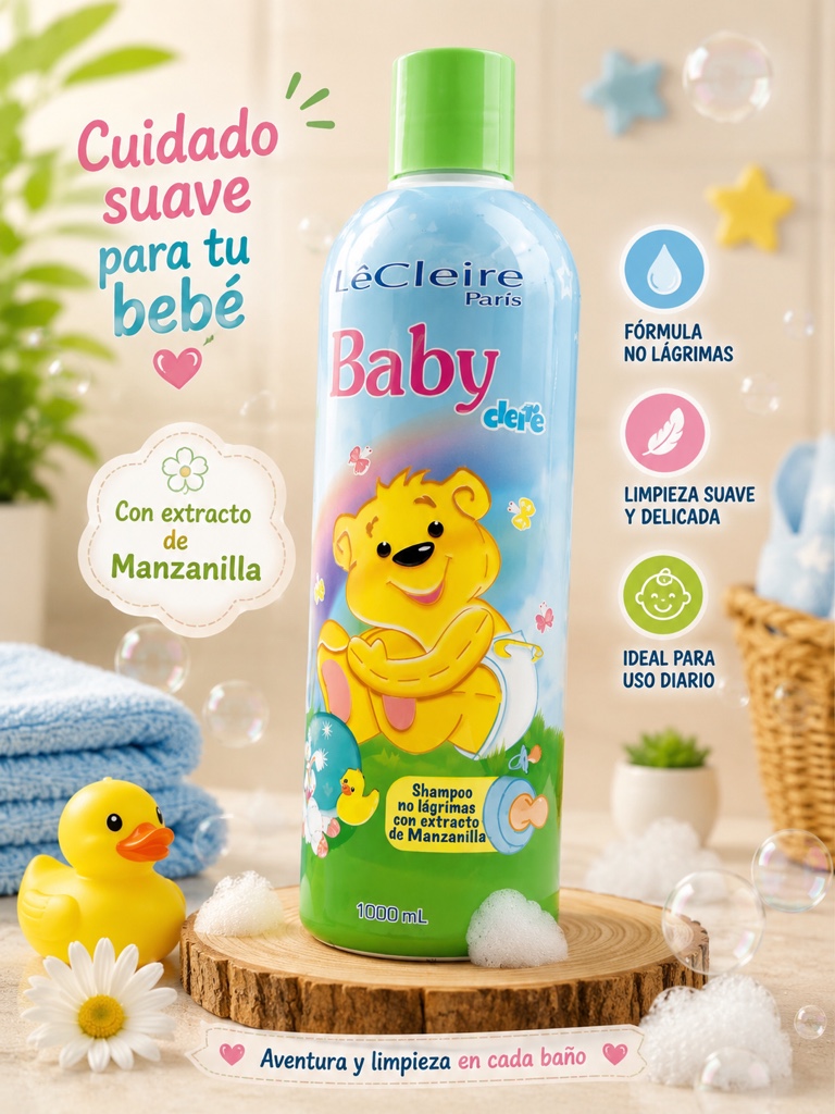 Baby Cleire shampoo manzanilla Litro