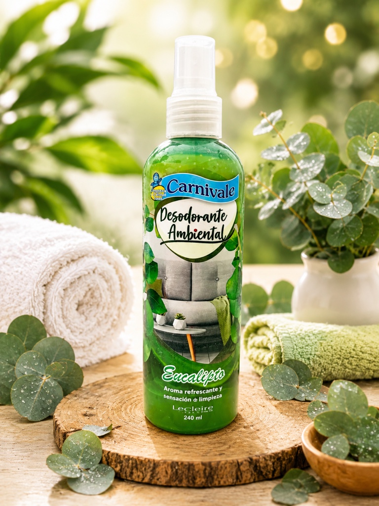 Carnivale desodorante ambiental eucalipto 240ml