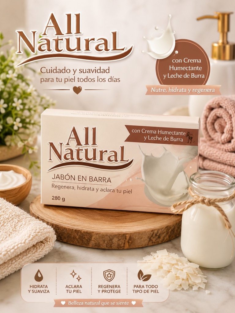 All Natural jabon barra
