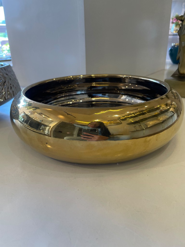 Bowl dorado decorativo