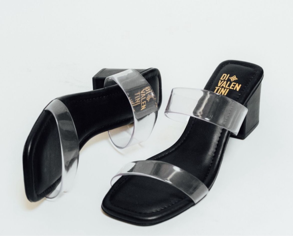 Sandalias Negras Transparentes