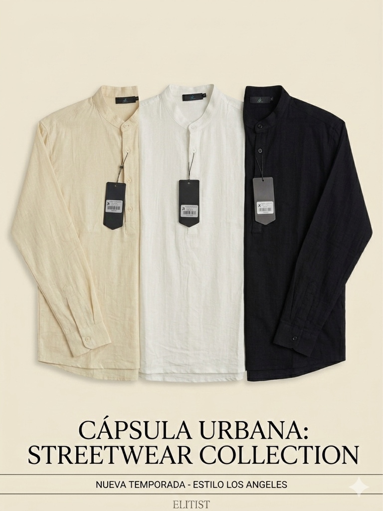 CAMISAS MANGA LARGA LINO