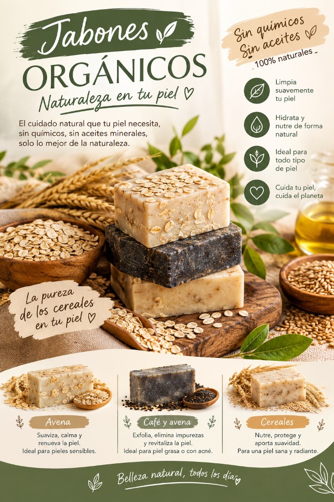 Jabones organicos avena