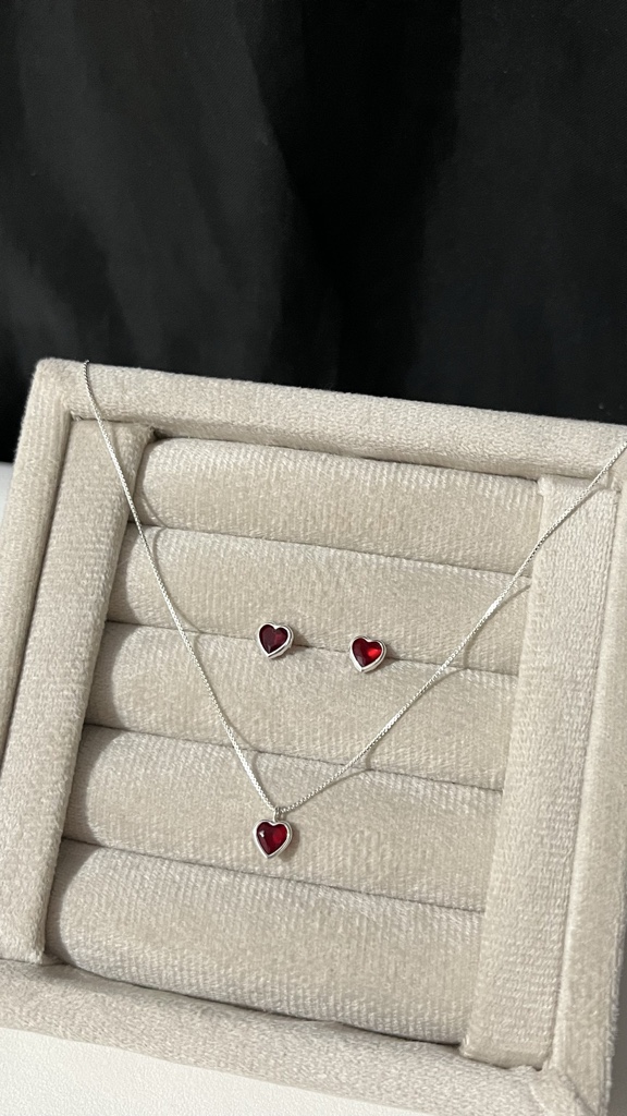Conjunto Coração Rubi