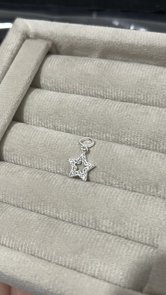 Berloque Estrela Cravejada
