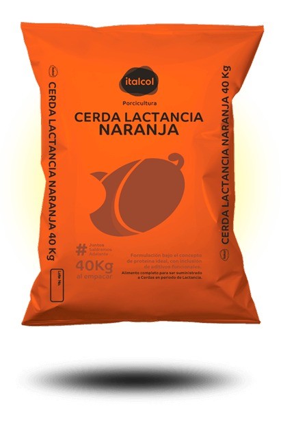 Italcol Cerda Lactancia Naranja 40Kg