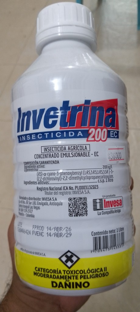Invetrina 200 EC insecticida 1lt