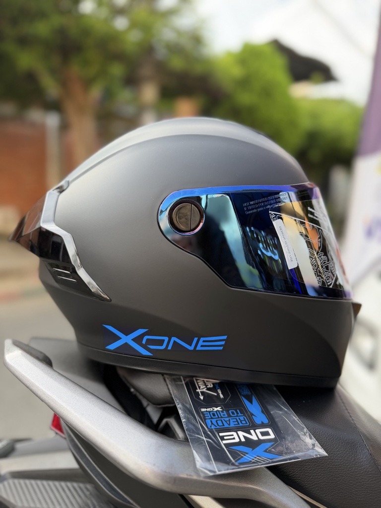 CASCO XONE X500 SOLID BLUE TALL L