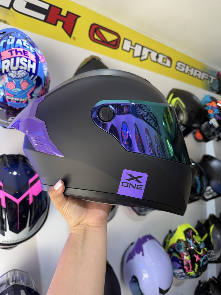CASCO X-ONE MORADO TALLA M