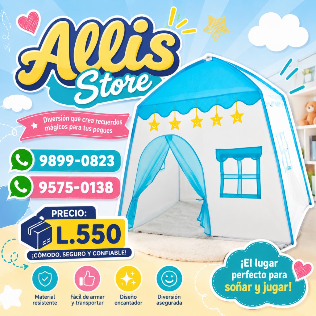 Casita azul 130cm