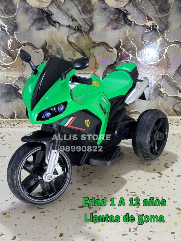 Lke 33222 Moto grande edad 1 a 13 años llantas de goma