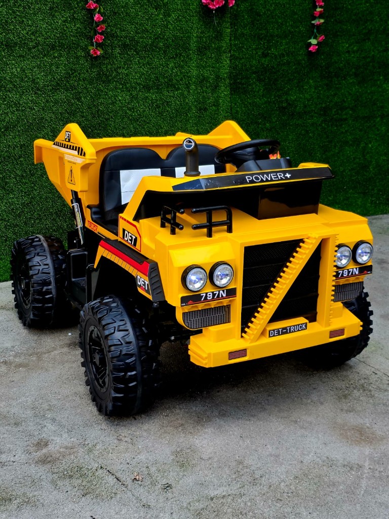 Jd-21 Volqueta Edad 1 a 12 años 4x4 llantas de goma asientos full cuero