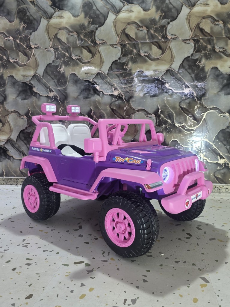 JD-8744-3 Jeep 4x4 llantas plásticas 1a8 años.