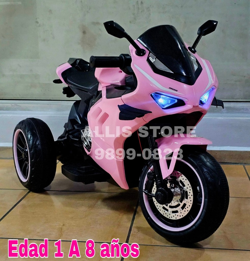 Moto edad 1 a 8 años llantas plastico