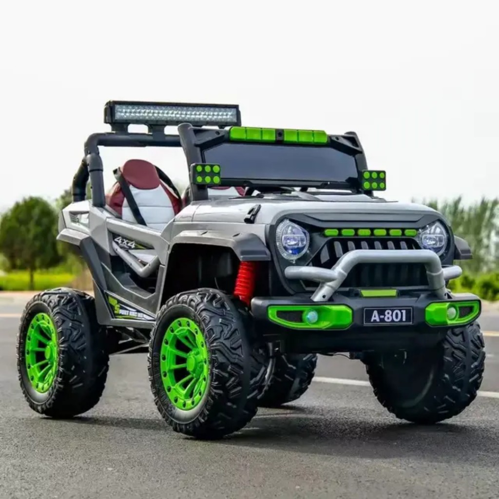 Jd-801 Jeep edad 1 a 12 años 4x4 llantas de goma asientos full cuero