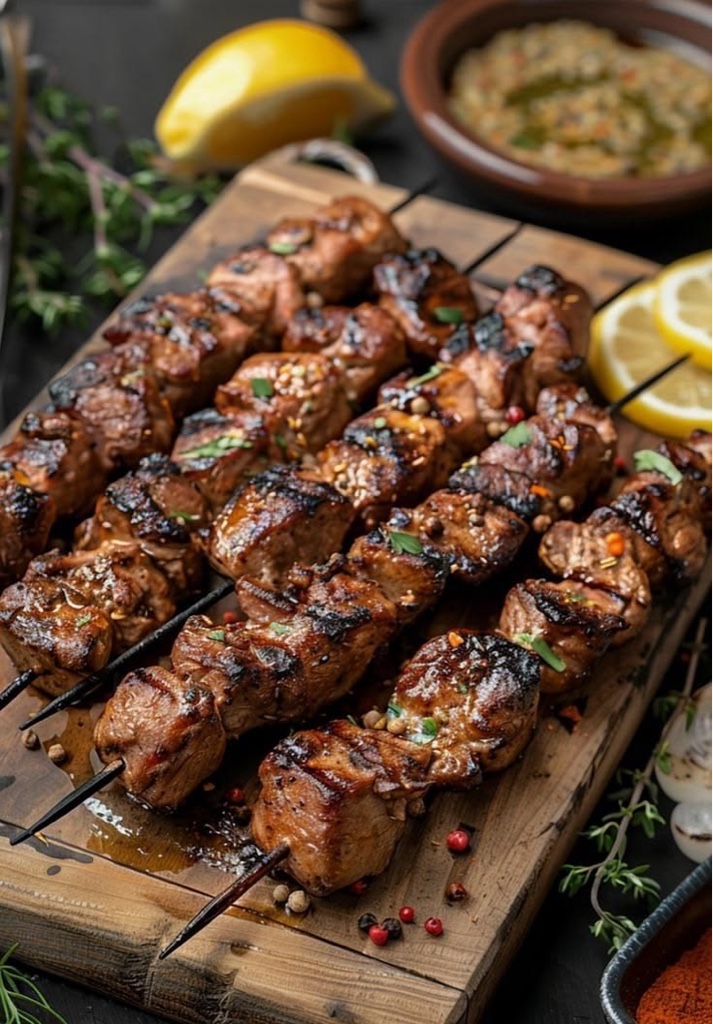 Brochetas (pollo ,cerdo,res)