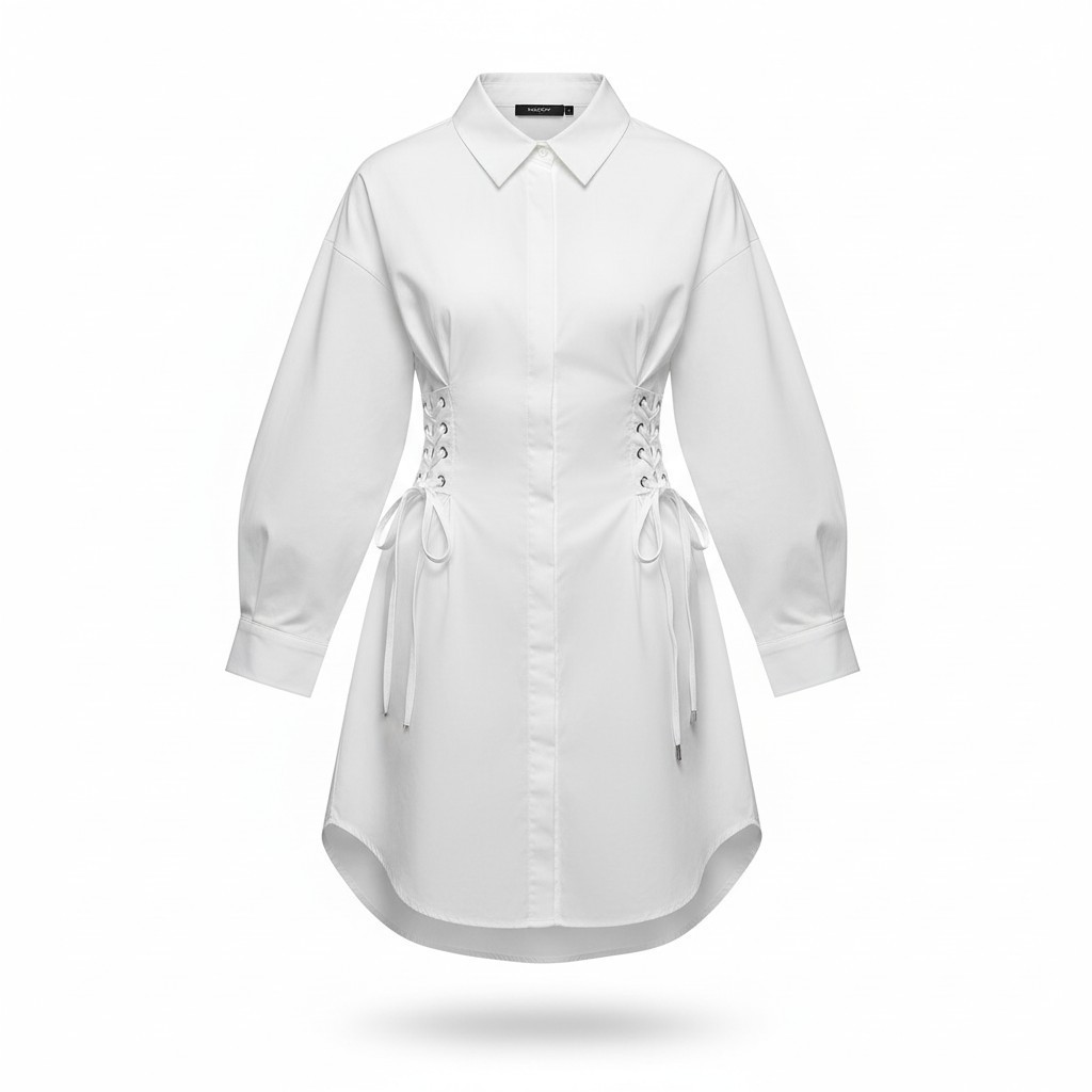 Vestido blanco manga larga FOREVER 21