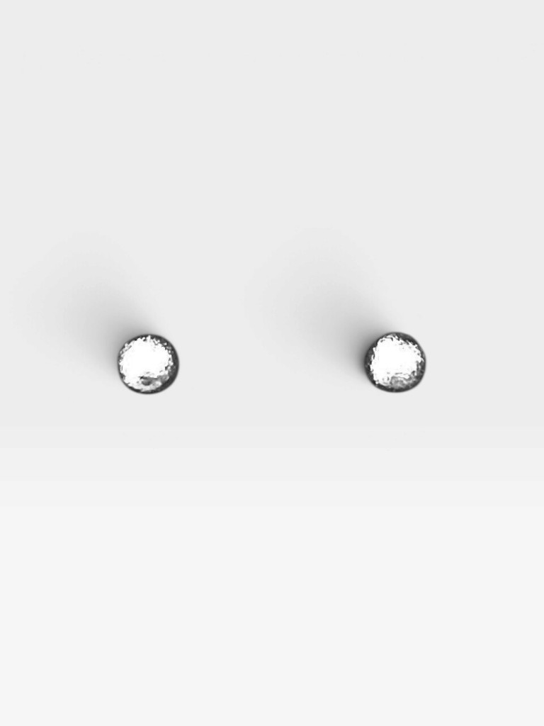 Aretes plateados tipo piedra